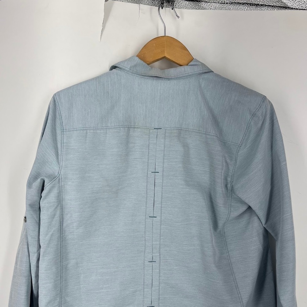 Mountain Hardwear Canyon Long Sleeve Shirt Blue OL7121 Womens Large Ventilated - Picture 4 of 14